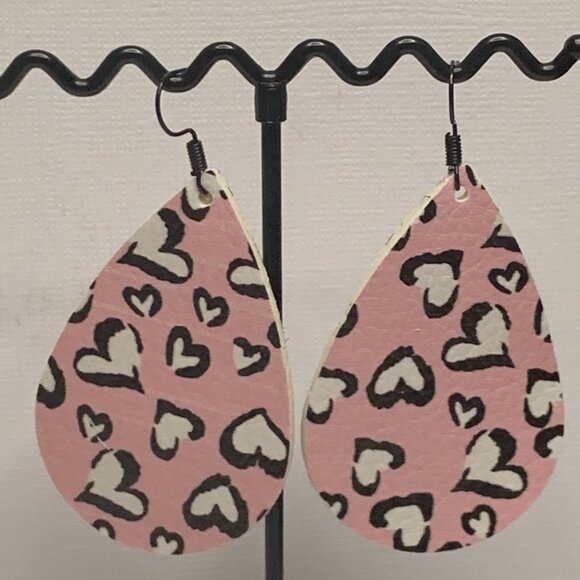 Animal Print Earring, Leopard Print Earring, Boho Earring, Valentine's Day - Picture 2 of 4